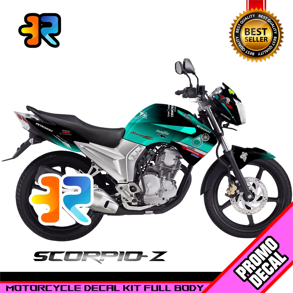 Jual Decal Motor Scorpio Z Desain Petronas Sticker ScorpioZ Full Body