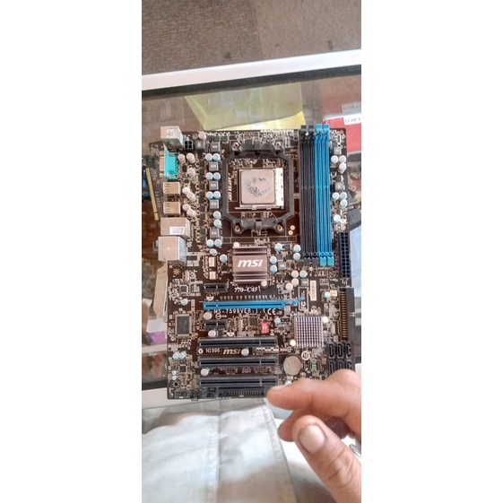 Jual MOTHERBOARD MSI 770C45 AM3 RUSAK NO DISPLAY DAN Athlon II X2 270