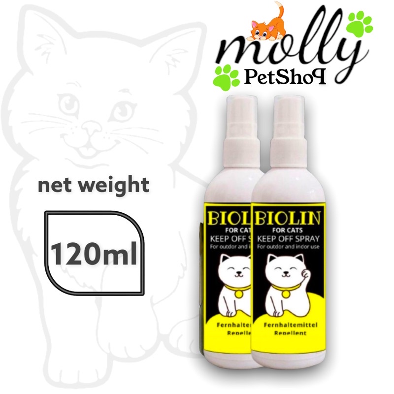 Jual BIOLIN FOR CAT 120ml Spray Untuk Melatih Kucing BAB dan Kencing