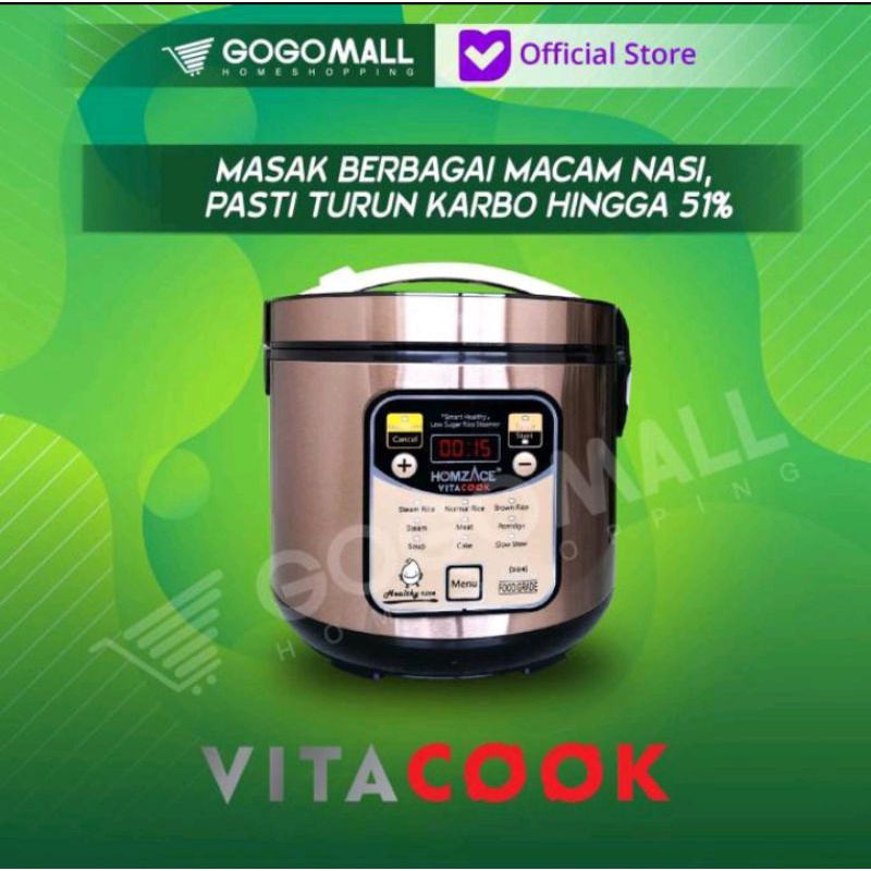 Jual Homezace Vitacook Low Carbo Muticooker 100 (SECOND) Shopee Indonesia