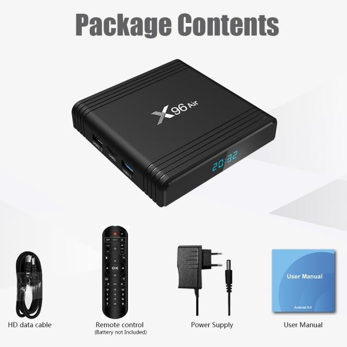 Jual Tv Box Android Smart Tv Box X96 Air Android 9.0 8K Dual Santi