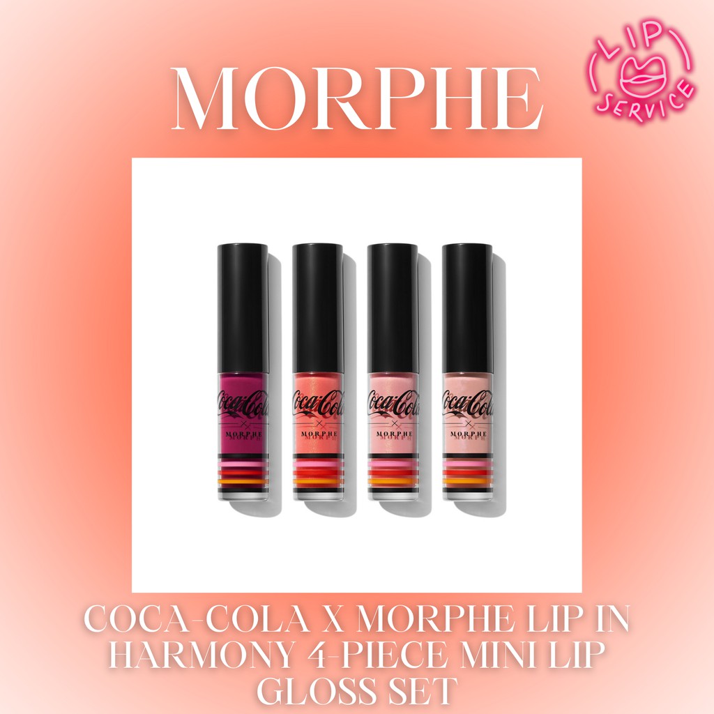 Jual COCACOLA X MORPHE LIP IN HARMONY 4PIECE MINI LIP GLOSS SET (4 x