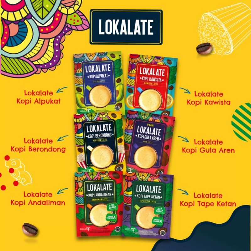 Jual Lokalate Kopi Kekinian Sachet 15 gr Shopee Indonesia