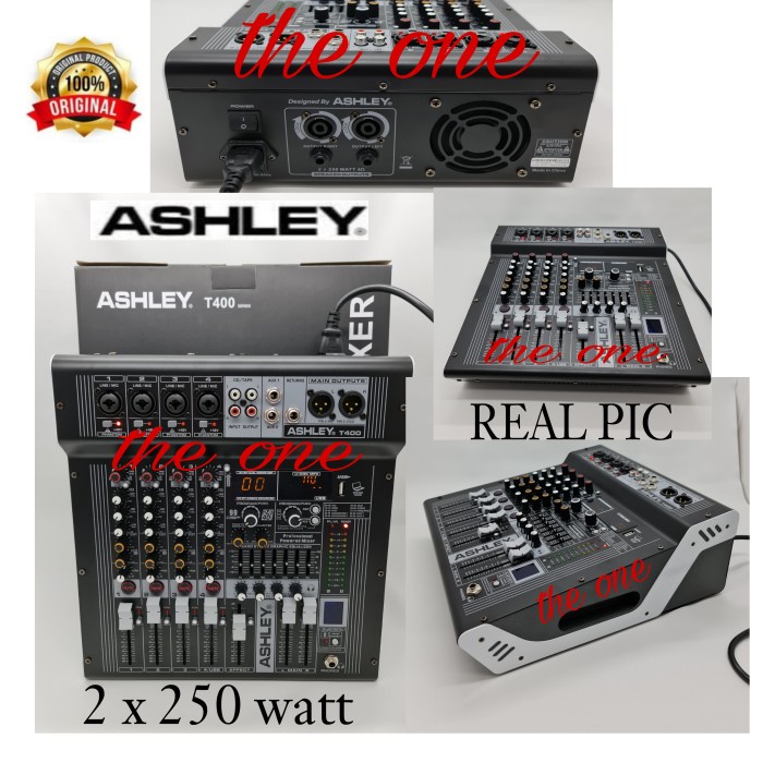 Jual POWER MIXER AUDIO ASHLEY T400 T 400 4 CHANNEL ORIGINAL Shopee Indonesia