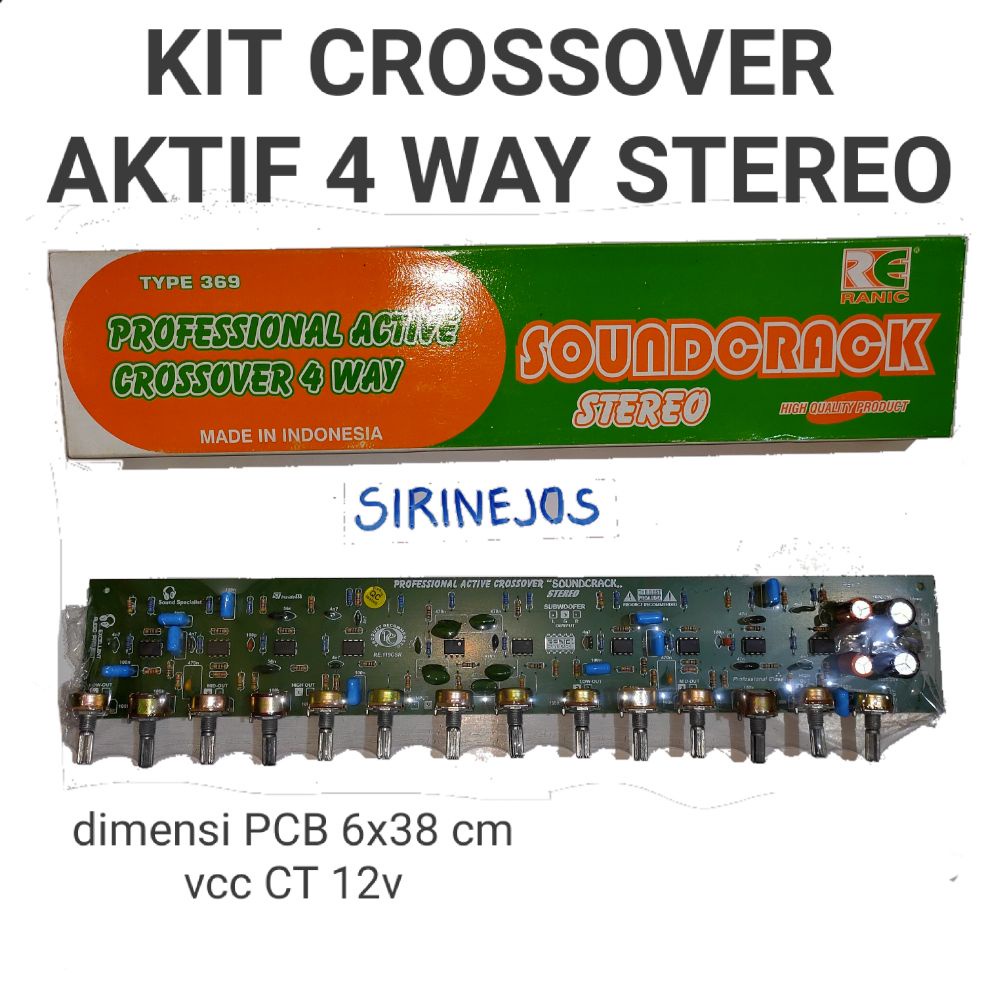 Jual kit crossover aktif 4 way stereo Shopee Indonesia
