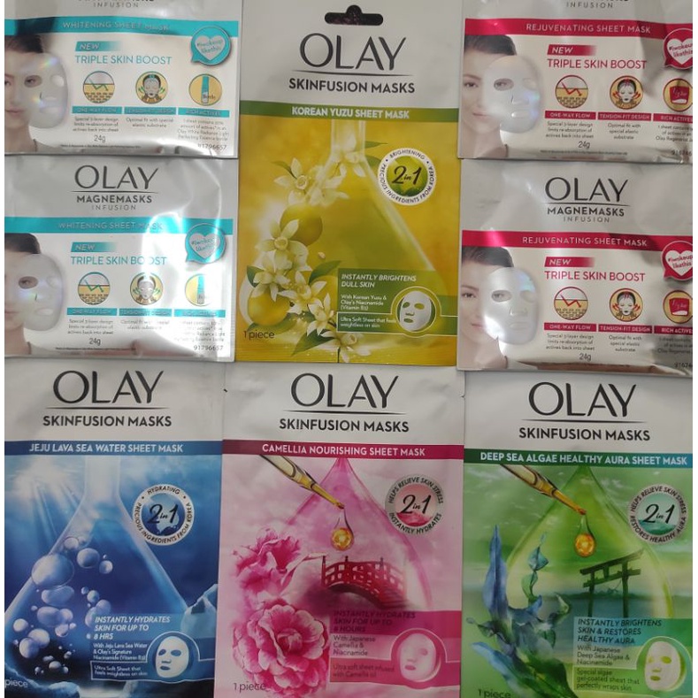 Jual Olay Sheet Mask All Variant (Baca expired) Shopee Indonesia