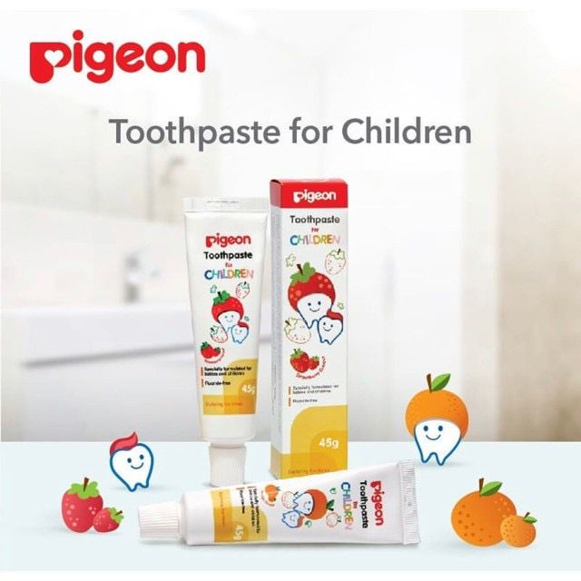 Jual Pigeon Baby Toothpaste Pigeon Pasta Gigi Bayi 45gr Shopee