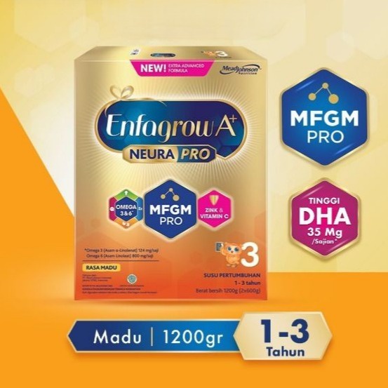 Jual MEAD JOHNSON Enfagrow A+ 3 Susu Formula 13 Tahun Madu 1200 gr
