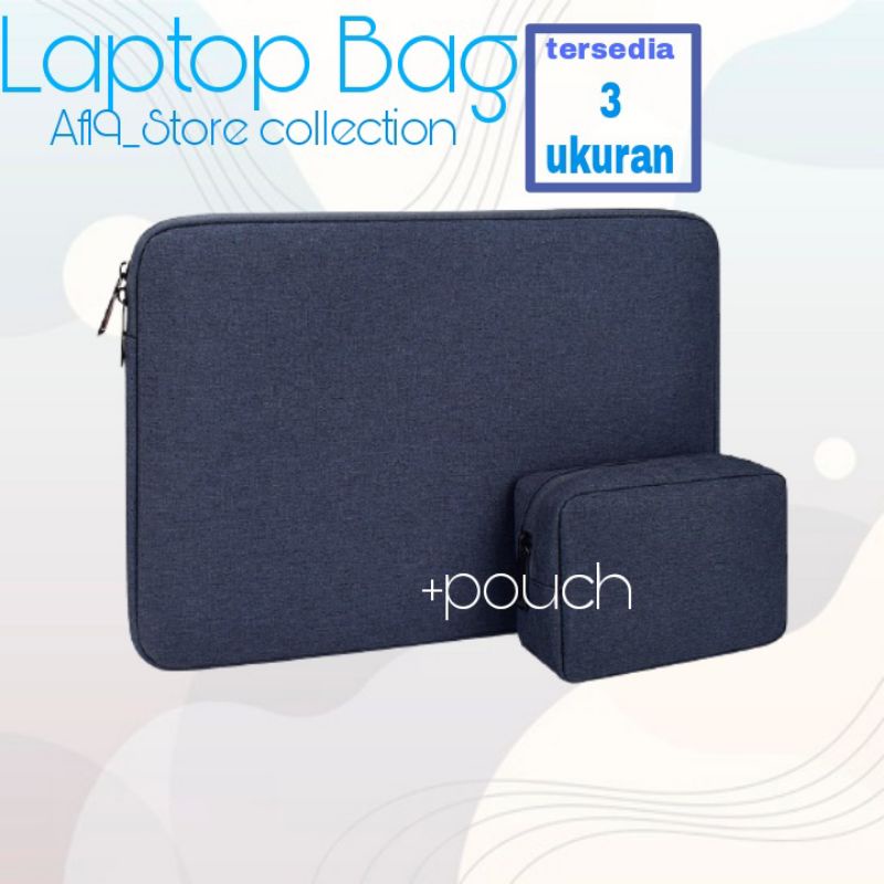 Jual Tas laptop +Pouch Case Pelindung Waterproof Aksesoris Kekinian