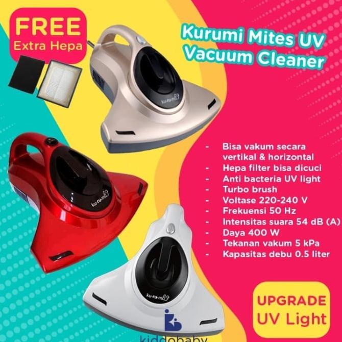 Jual Kurumi Mites UV Vacuum Cleaner Extra Hepa Shopee Indonesia