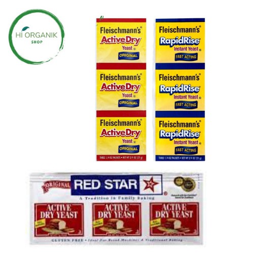 Jual Fleischmann's Fleischmann RapidRise Instan Yeast Active Dry Yeast ; Fleischmann's