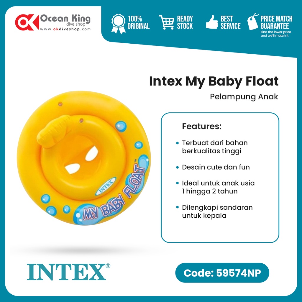 Jual PELAMPUNG INTEX MY BABY FLOAT PELAMPUNG ANAK Shopee Indonesia