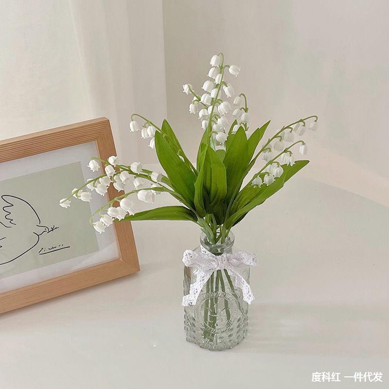 Jual BUNGA PLASTIK LILY OF THE VALLEY B8071 BUNGA ARTIFICIAL HIASAN