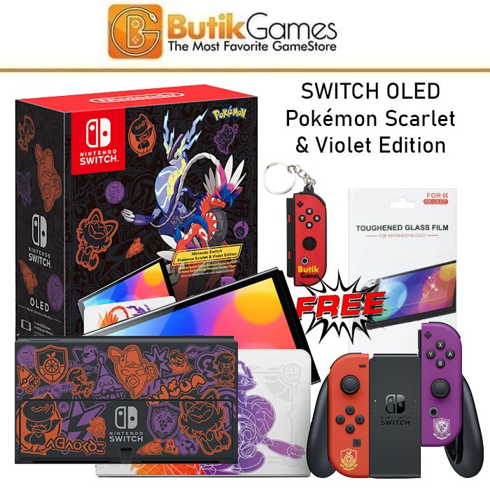 Jual Nintendo Switch OLED Console Pokemon Scarlet Violet Edition Shopee Indonesia