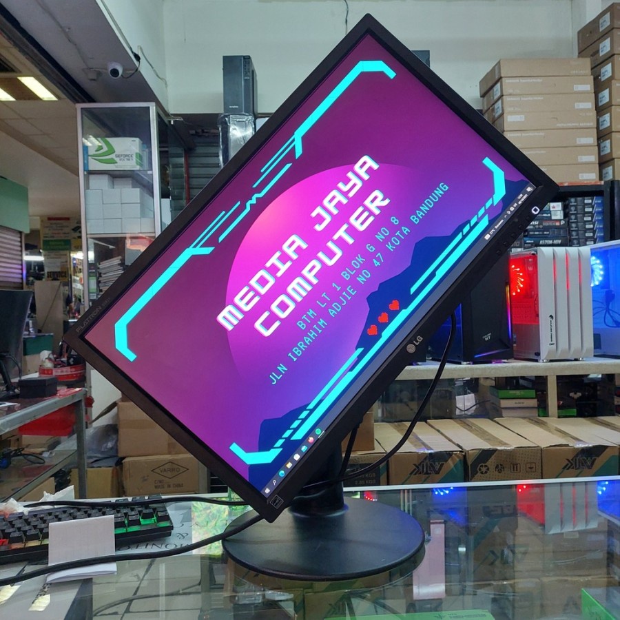 Jual Monitor 24 inch LG Widescreen FHD Bekas / Monitor Second 24 Inch