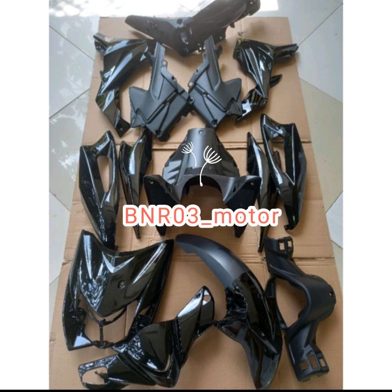 Jual FULL BODY HALUS KASAR MOTOR HONDA BLADE LAMA 110CC WARNA HITAM POLOS Shopee Indonesia