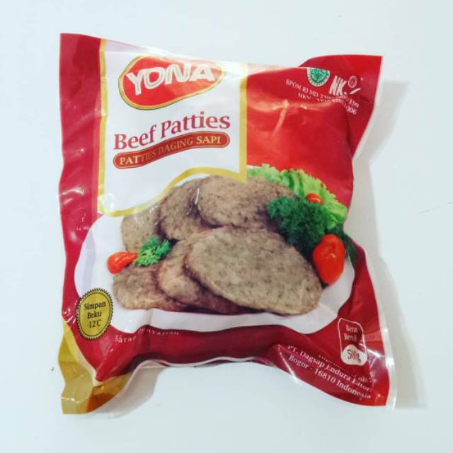 Jual Yona Beef patties 500gr Shopee Indonesia