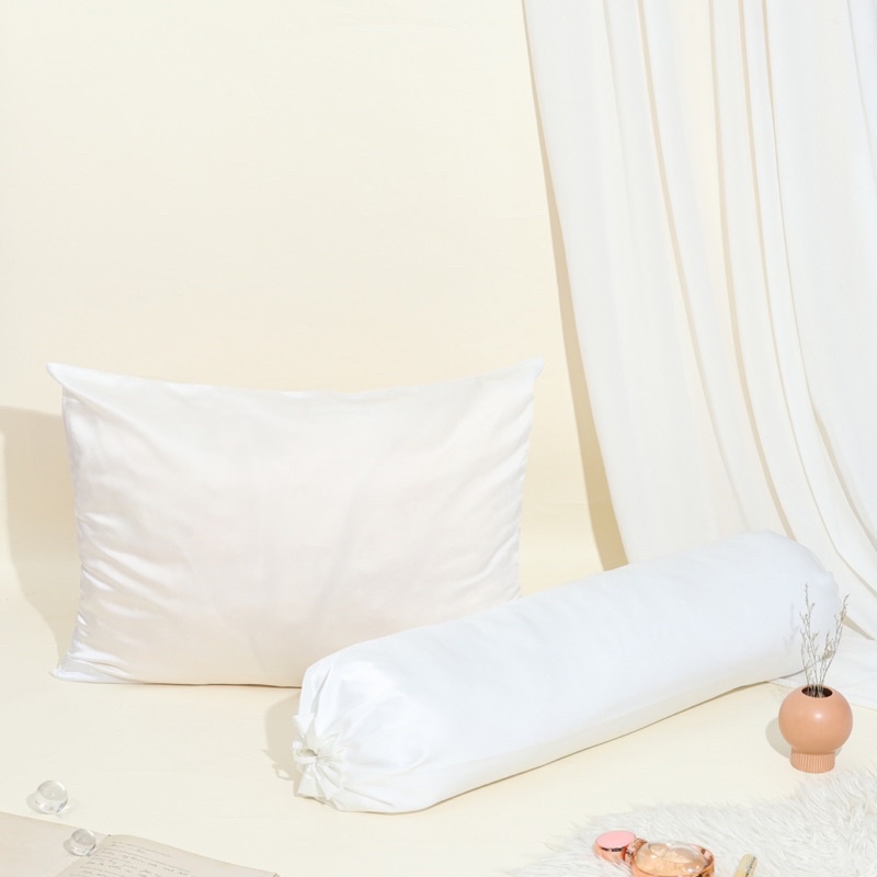 Jual BUNDLE Sarung Bantal dan Guling Set PREMIUM Satin Silk Beauty