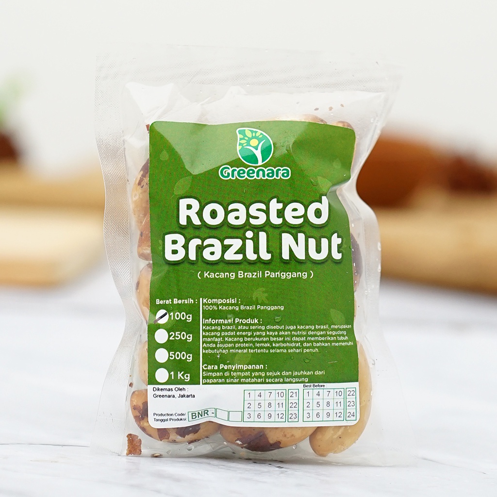 Jual Roasted Brazil Nuts 100gr / Kacang Brazil Panggang 100 gram