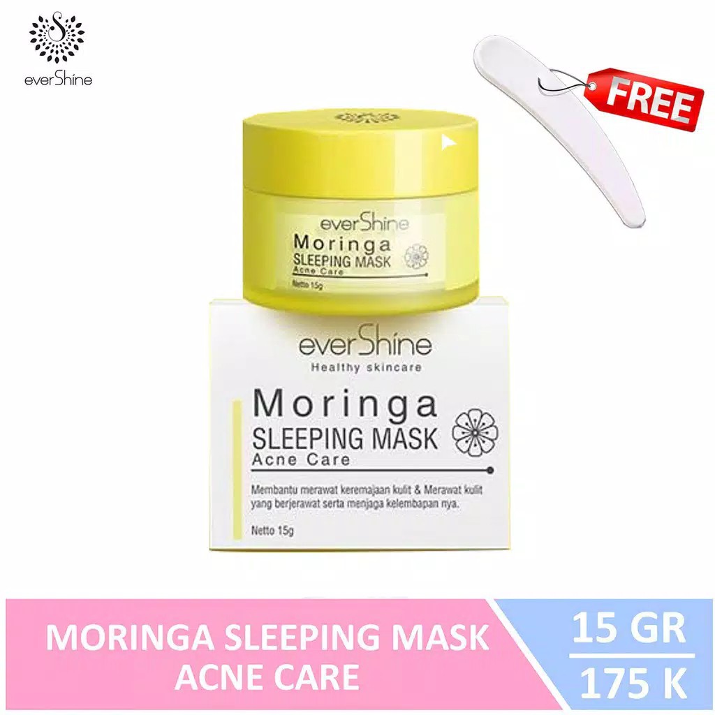 Jual Evershine Moringa Acne care Sleeping Mask /oily skin /acne skin