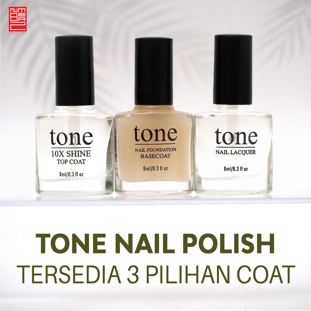 Jual Tone nail polish kutek kuku halal base coat top coat clear coat