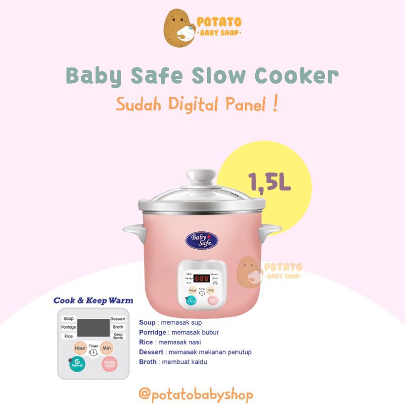 Jual BabySafe Slow Cooker 1.5L Baby Safe LB06D Shopee Indonesia