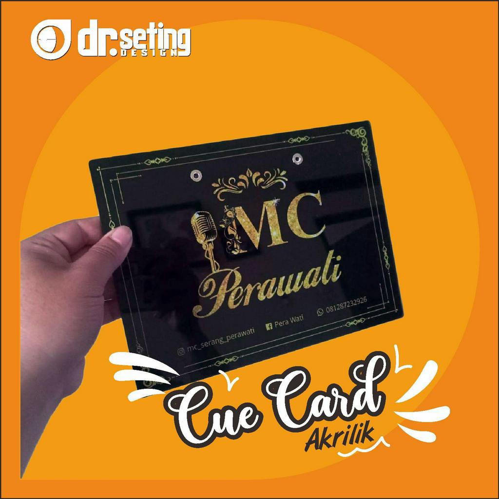 Jual CUE CARD MC AKRILIK / Q CARD PEMBAWA ACARA / PENATA ACARA Shopee