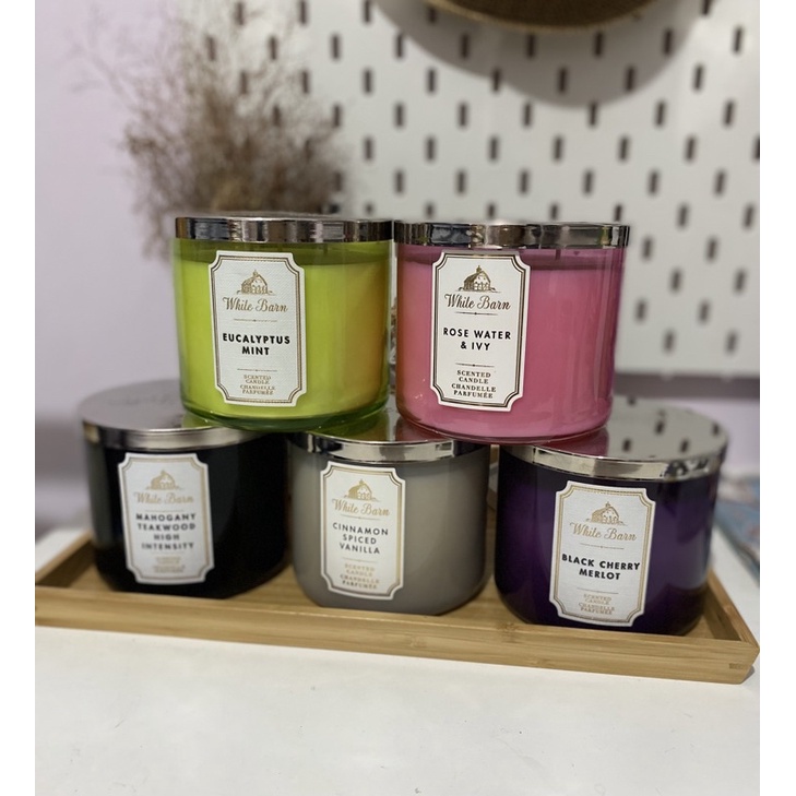 Jual Bath & Body Works 3 Wicks Candle WHITE BARN Shopee Indonesia