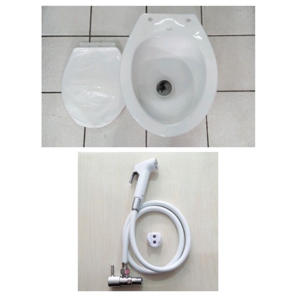 Jual PAKET Kloset Duduk Siram Manual + Jet Shower Set Shopee Indonesia