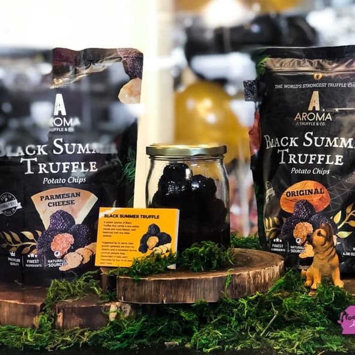 Jual AROMA Black Summer Truffle Potato Chips Original 115 Gram
