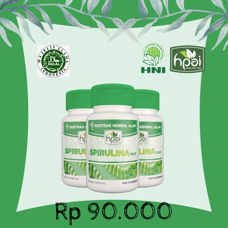 Jual SPIRULINA HPAI (Mengatasi Anemia) 100 Original Shopee Indonesia