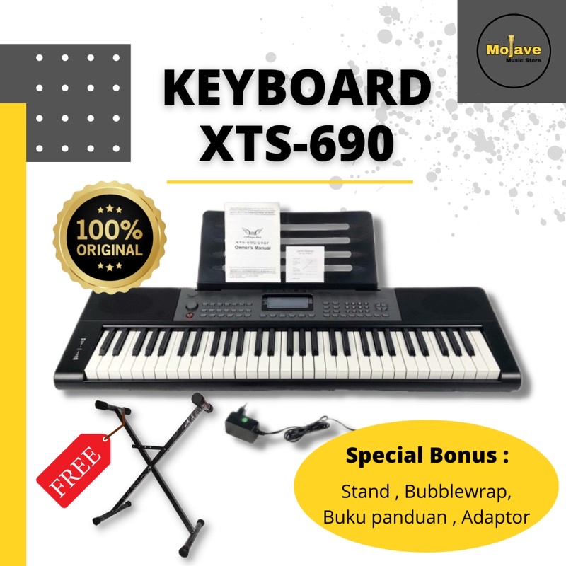 Jual Piano Keyboard Angelet XTS690 Original Cocok Untuk Pemula Anak
