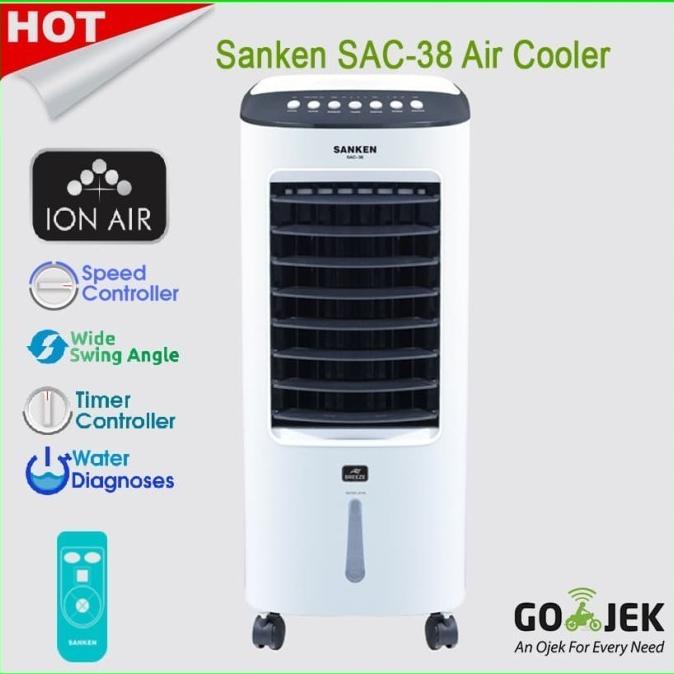 Jual Air Cooler Sanken SAC38 Canggih Fitur humidifier & ION AIR / AIR