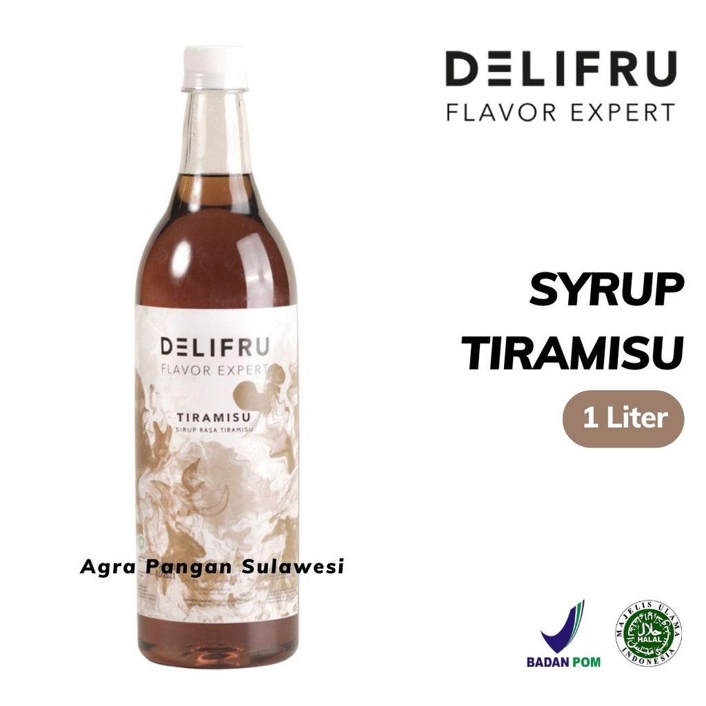 Jual Syrup TIRAMISU Delifru Sirup Coffee Chocolate Premium 1 L 1000 ml Shopee Indonesia