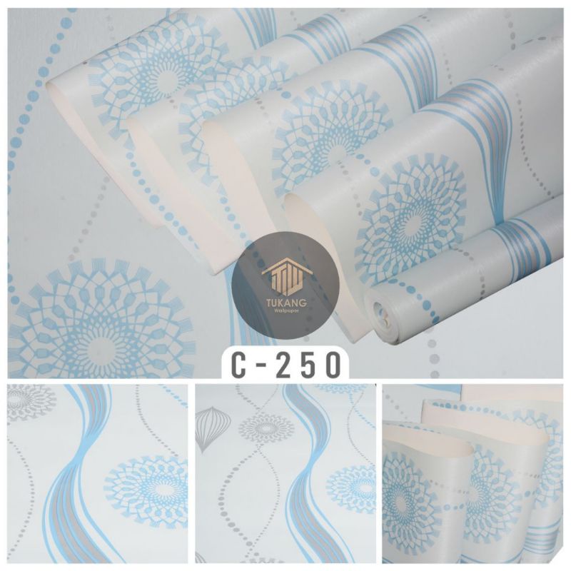 Jual WALLPAPER DINDING VINYL ALUR ELEGANT TEBAL BERTEKSTUR DAN TIMBUL