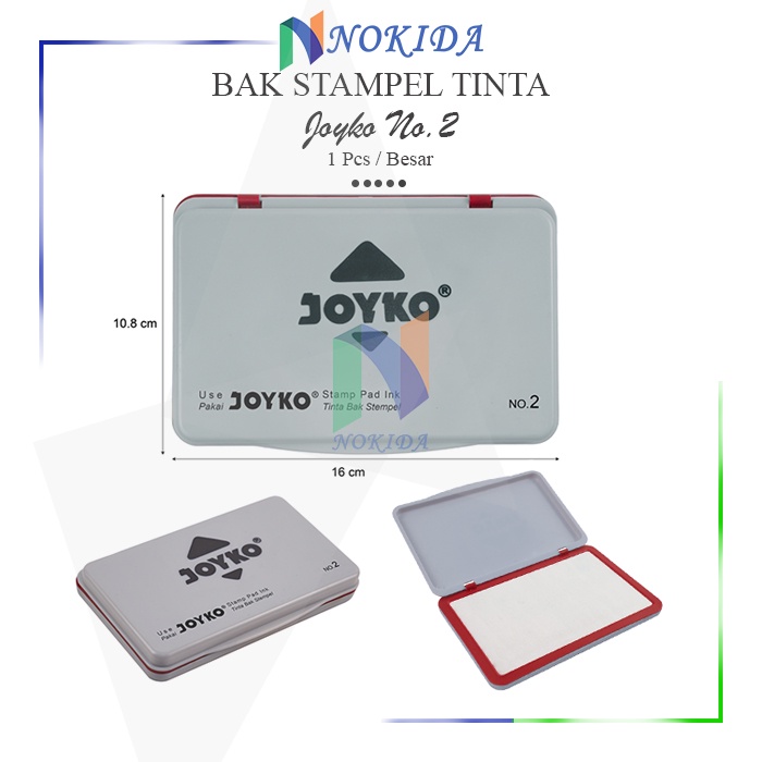 Jual Nokida Bak Stampel Besar Joyko No.2 / Stamp Pad Joyko Jumbo