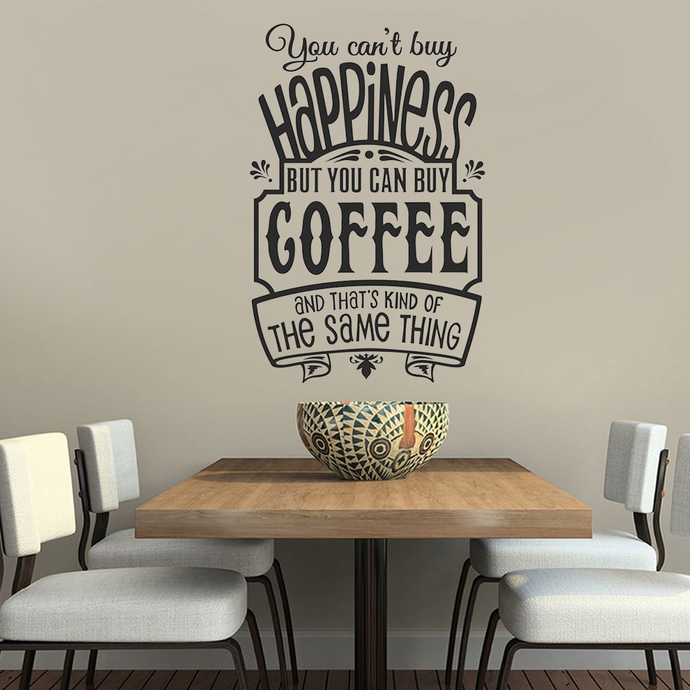 Jual Stiker Dinding Kopi Dekorasi Kafe Restaurant Cafe Wall Stickers