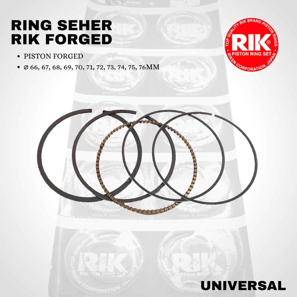Jual Ring seher Rik Piston LHK 67 68 69 70 71 tebal 1mm 0.8mm