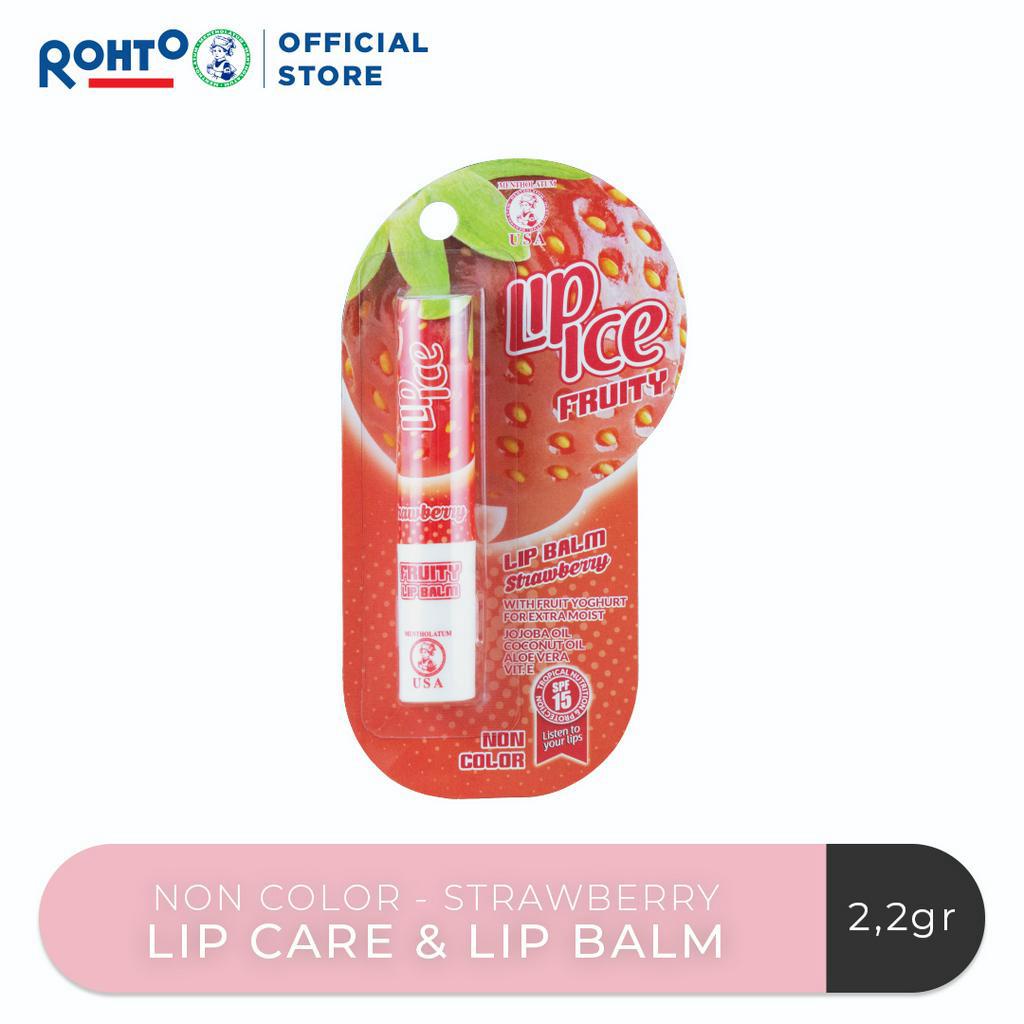 Jual Lip Ice Regular Strawberry 2.2gr (Protects lips from the sun