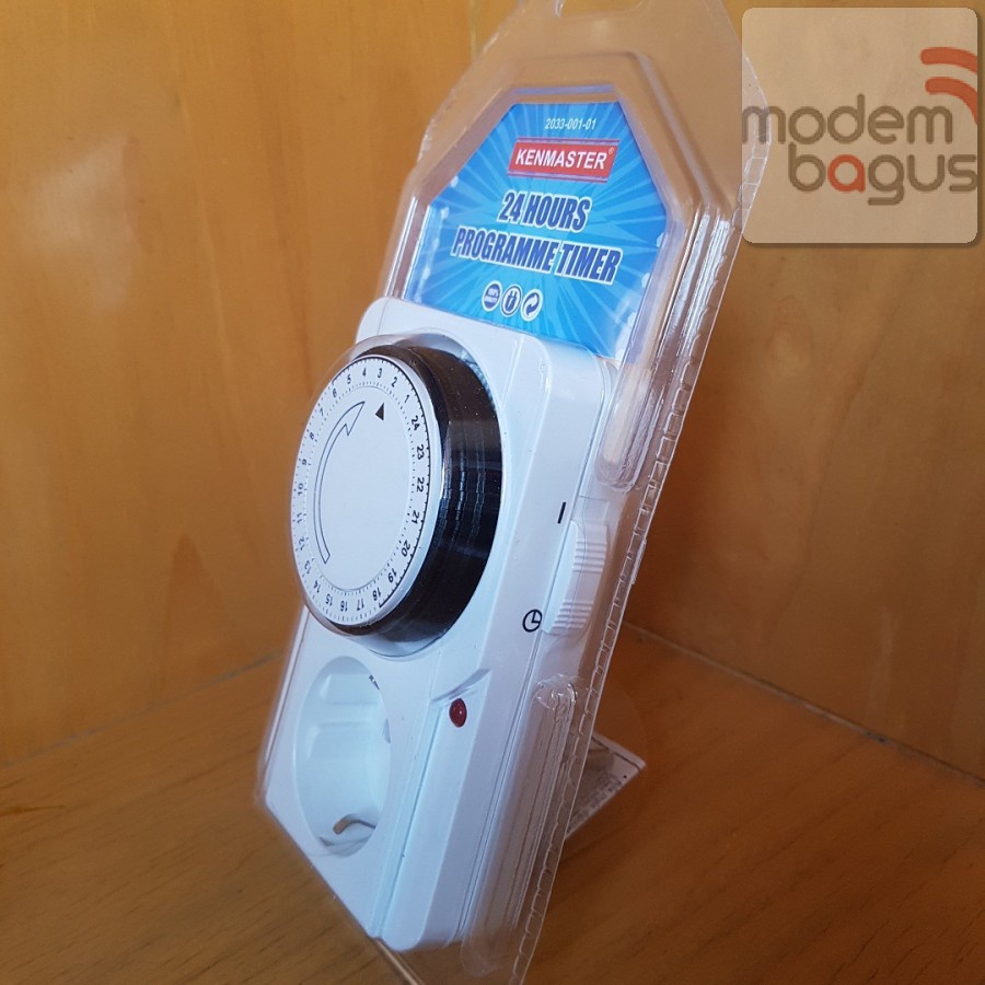 Jual Stop Kontak Timer Switch Kenmaster Analog Program Setting 24 Jam