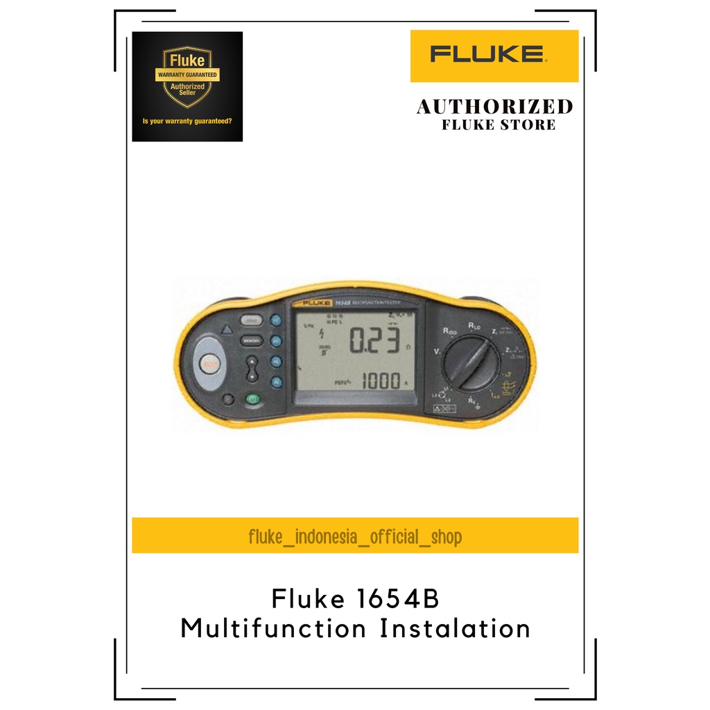 Jual Fluke 1654B Multifunction Installation Tester Shopee Indonesia