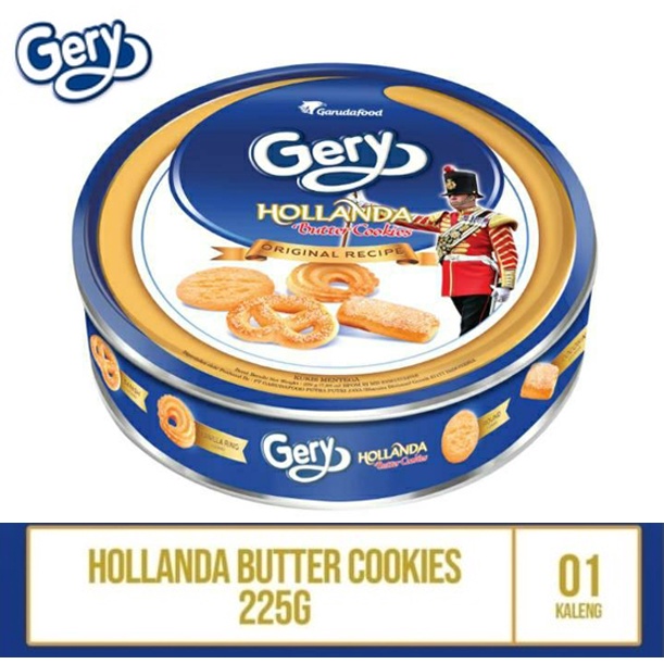 Jual Gery Hollanda Butter Cookies 225g 225 gram holanda Shopee Indonesia
