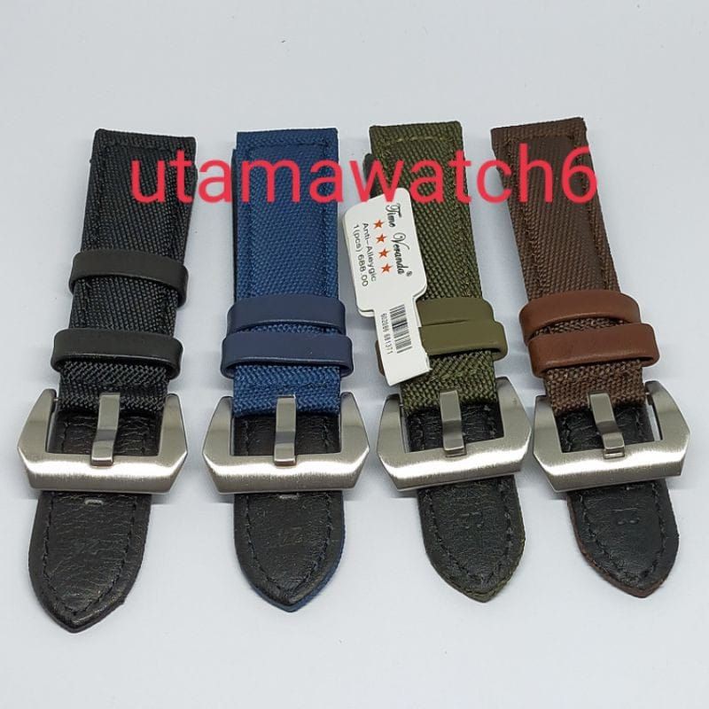 Jual STRAP TALI JAM TANGAN UNIVERSAL Kanvas kulit super Strap tali