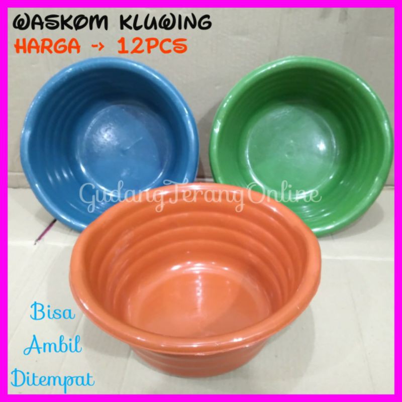 Jual Isi 12 PCS!! Waskom Kluwing /Waskom Plastik/Waskom berkatan
