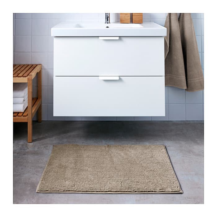 Jual Jual Keset Kamar Mandi Ikea Toftbo Krem 60X90 Cm Bath Mat Beige