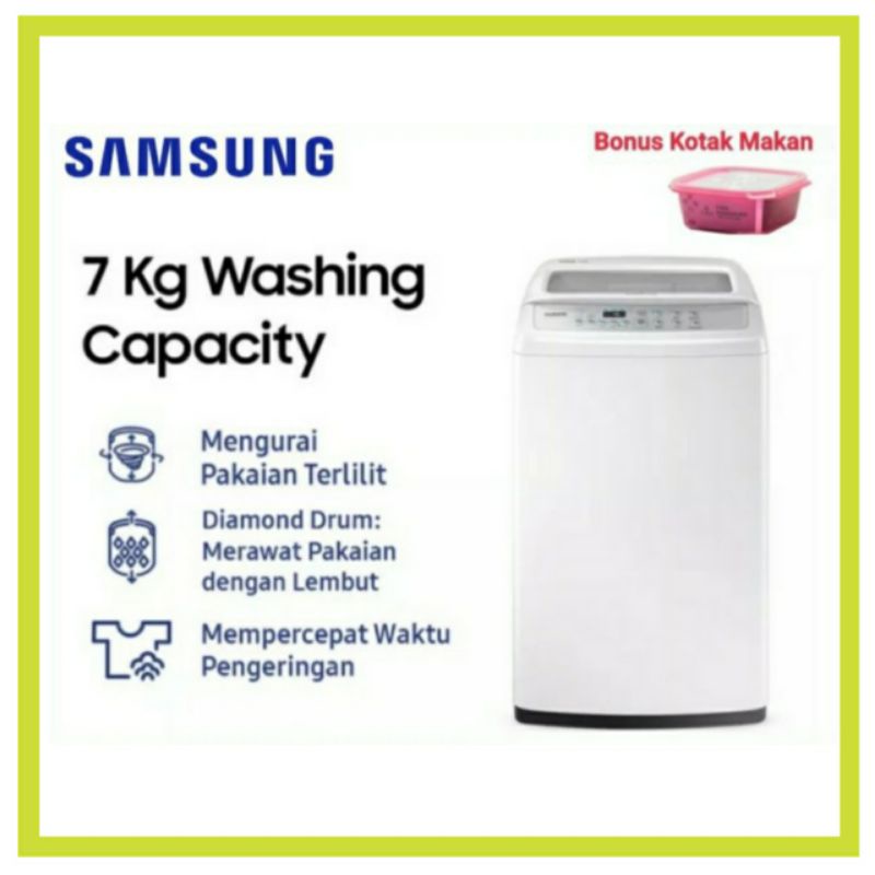 Jual Samsung Mesin Cuci WA70H4200SW/SE Washing Machine Top Loading 7 Kg 7kg Shopee Indonesia