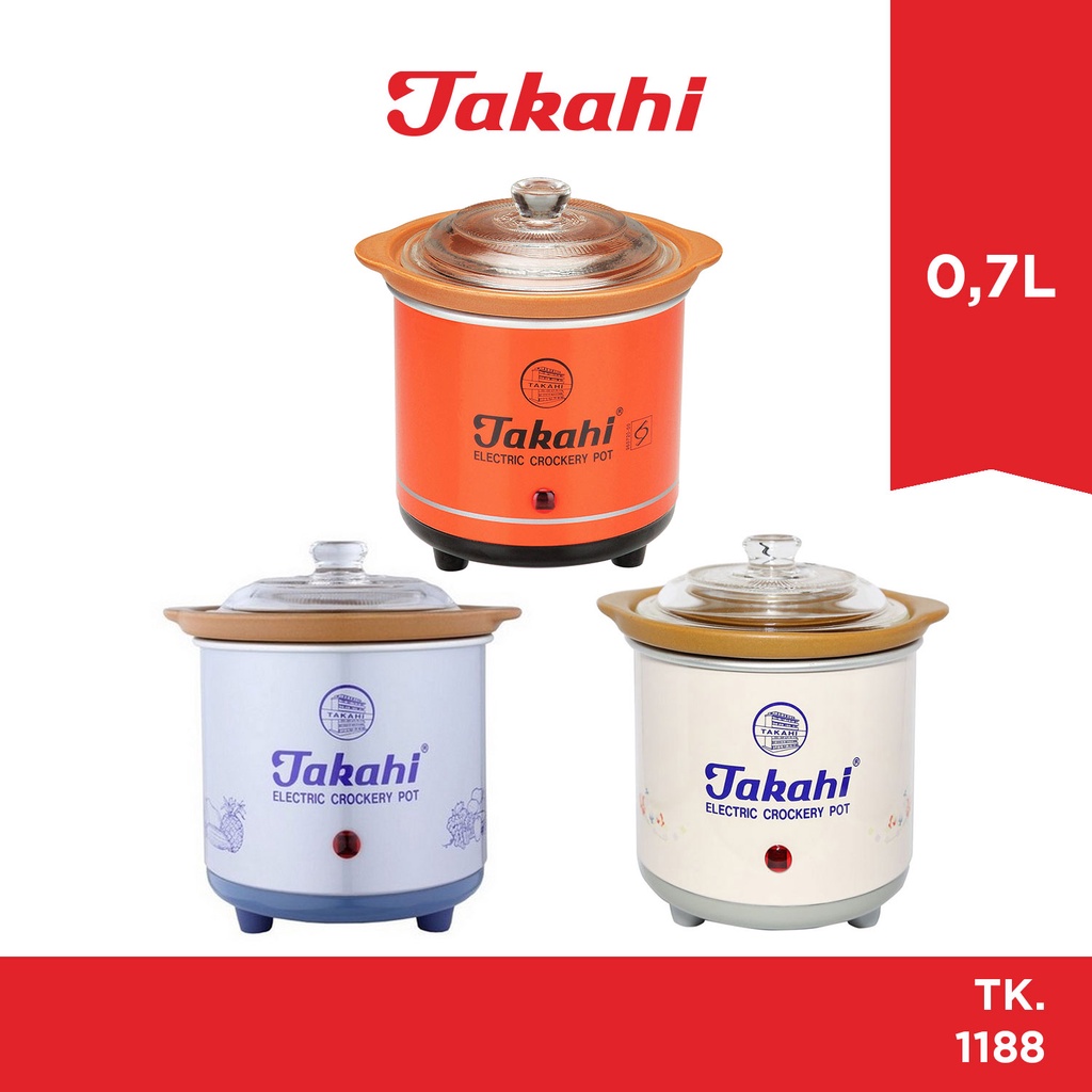 Jual Takahi Slow Cooker 0,7 Liter Model Lama (INSTAN/SAMEDAY) Shopee Indonesia