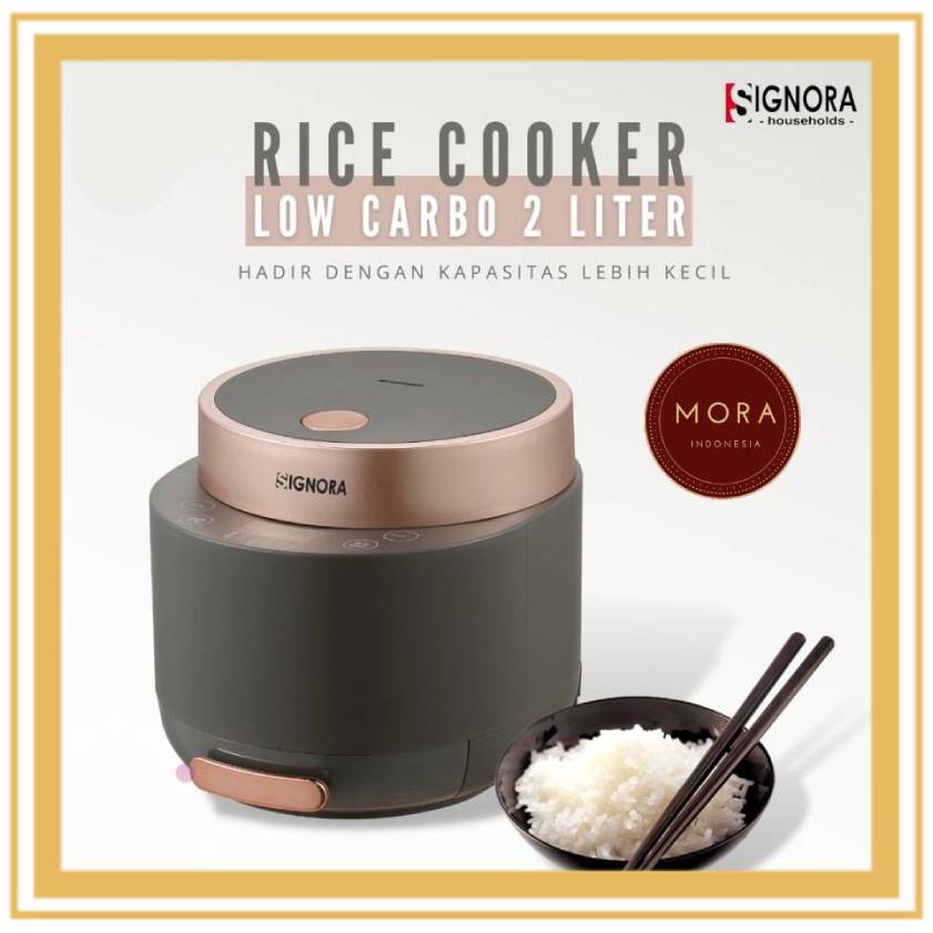 Jual Signora Rice Cooker Low Carbo 2L alat masak nasi mini sehat