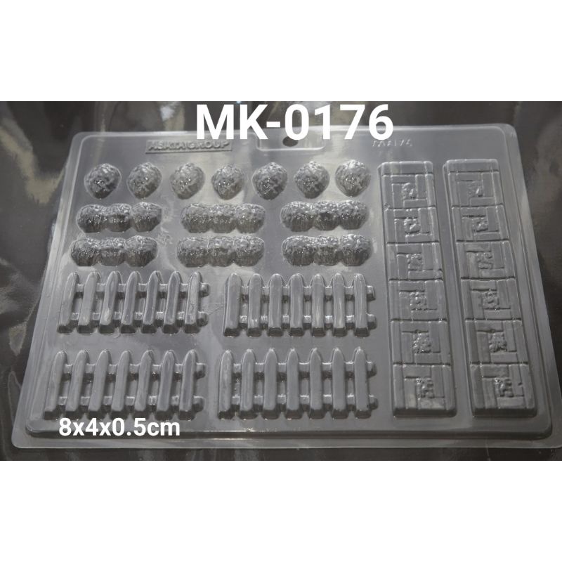 Jual Cetakan Coklat huruf KECIL a sampai z huruf Pudding Bentuk Puding jelly art pagar kayu