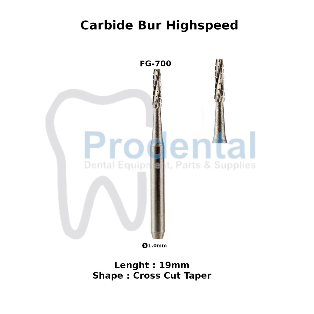 Jual Dental Bur Tulang Carbide Tungsten Fissure High Speed FG700 Bur